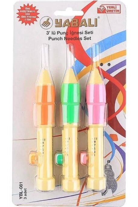  - YABALI 081 3'LÜ PUNCH İĞNE SETİ