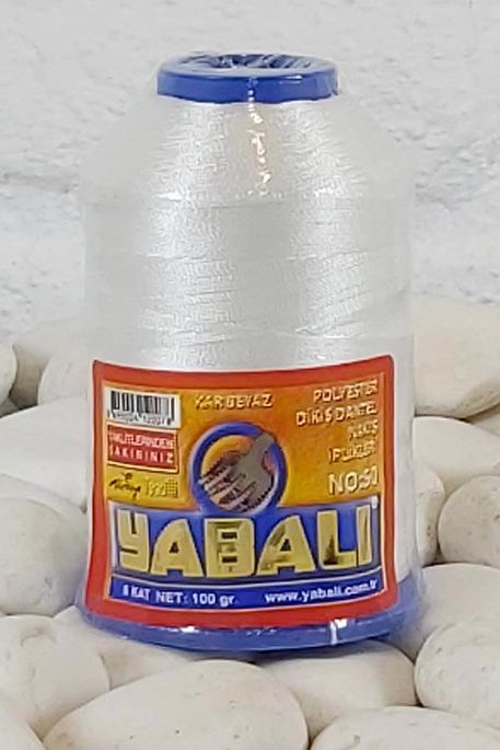 YABALI - YABALI DANTEL İPLİĞİ NO:50 KAR BEYAZ 100 GR