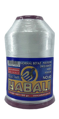 YABALI DANTEL İPLİĞİ NO:60 NORMAL BEYAZ 100 GR - 1