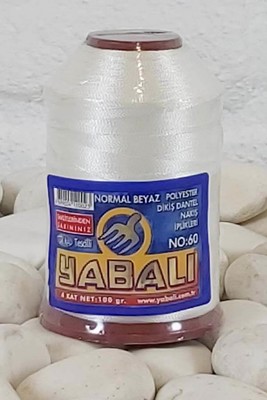 YABALI - YABALI DANTEL İPLİĞİ NO:60 BEYAZ 100 GR