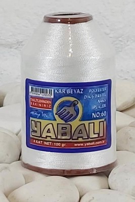 YABALI - YABALI DANTEL İPLİĞİ NO:60 KAR BEYAZ 100 GR