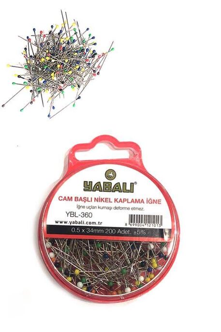 YABALI - 360 COLORED GLASS HEAD NEEDLE