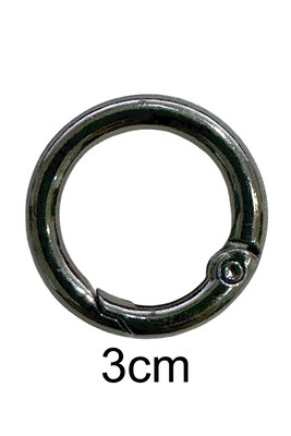  - YAYLI ÇANTA HALKASI ANTRASİT 3cm