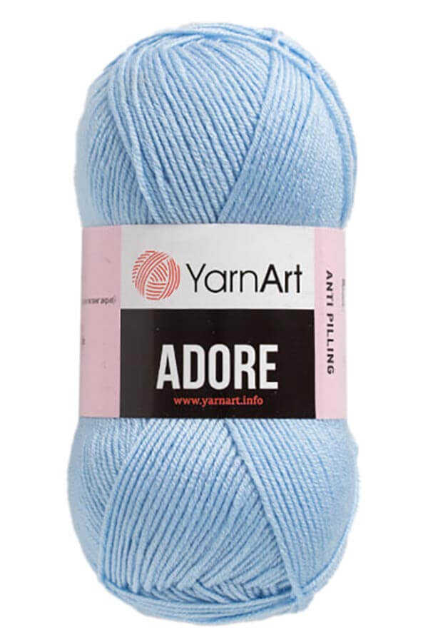 YARNART ADORE 340 Bebe Mavi