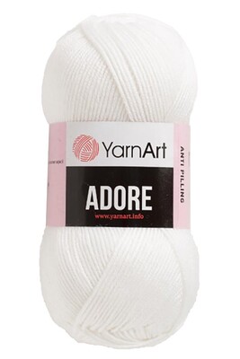 YARNART ADORE 357 İnci Beyazı
