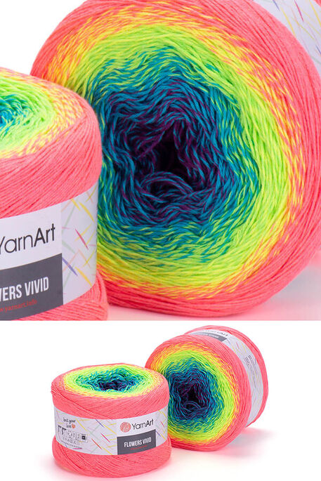 YARNART - YARNART FLOWERS VIVID 505