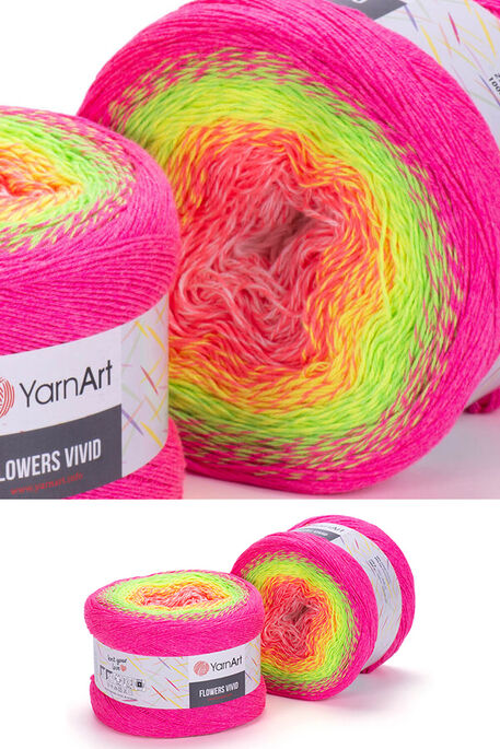 YARNART - YARNART FLOWERS VIVID 507
