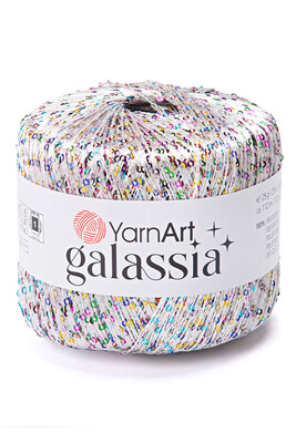 YARNART - YARNART GALASSİA 5825 Beyaz-Multi