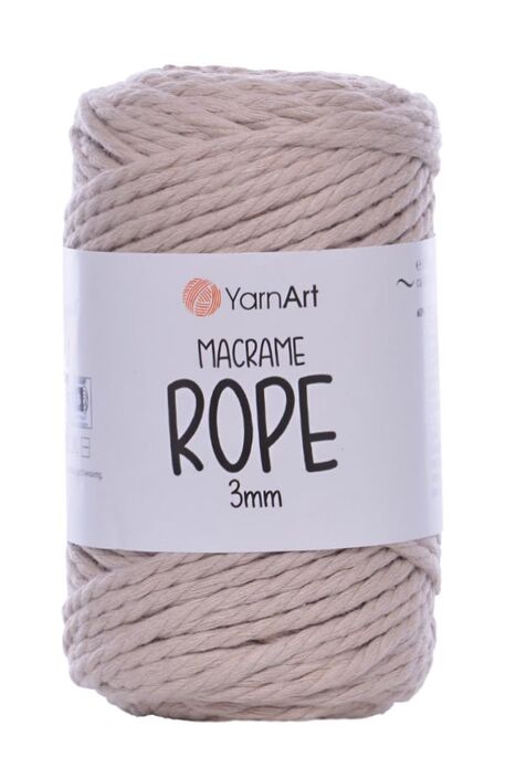 YARNART - YARNART MACRAME ROPE 3MM 753 Bej