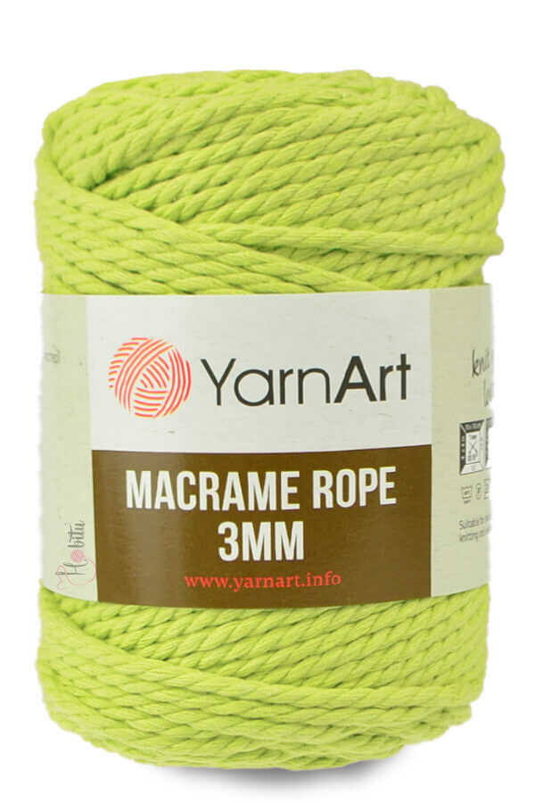 YARNART MACRAME ROPE 3MM 755 Fıstık Yeşil