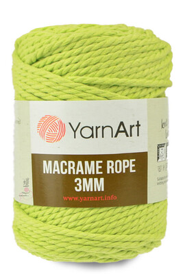 YARNART - YARNART MACRAME ROPE 3MM 755 Fıstık Yeşil