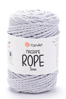 YARNART MACRAME ROPE 3MM 756 Gri 