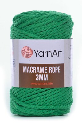 YARNART - YARNART MACRAME ROPE 3MM 759 Apple Green