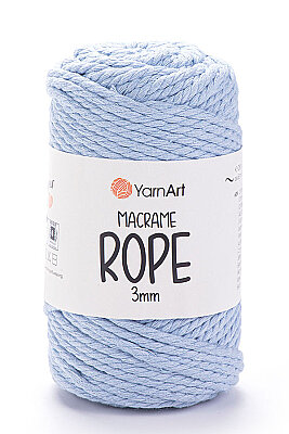 YARNART MACRAME ROPE 3MM 760 Açık Mavi 