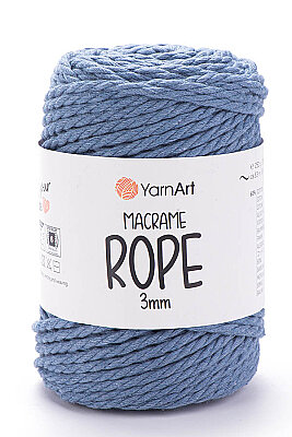 YARNART MACRAME ROPE 3MM 761 Havacı Mavi 