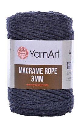 YARNART - YARNART MACRAME ROPE 3MM 761 Havacı Mavi