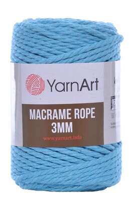 YARNART - YARNART MACRAME ROPE 3MM 763 Turquoise