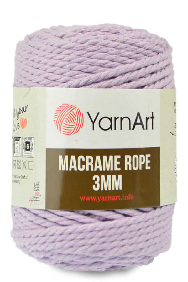 YARNART MACRAME ROPE 3MM 765 Lila