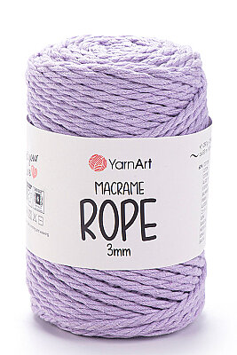YARNART MACRAME ROPE 3MM 765 Lila 