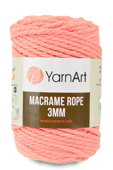 YARNART - YARNART MACRAME ROPE 3MM 767 Yavruağzı