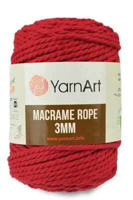 YARNART MACRAME ROPE 3MM 773 Kırmızı 