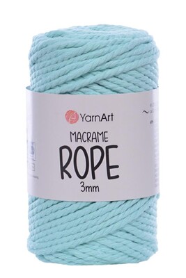 YARNART - YARNART MACRAME ROPE 3MM 775 Su Yeşili