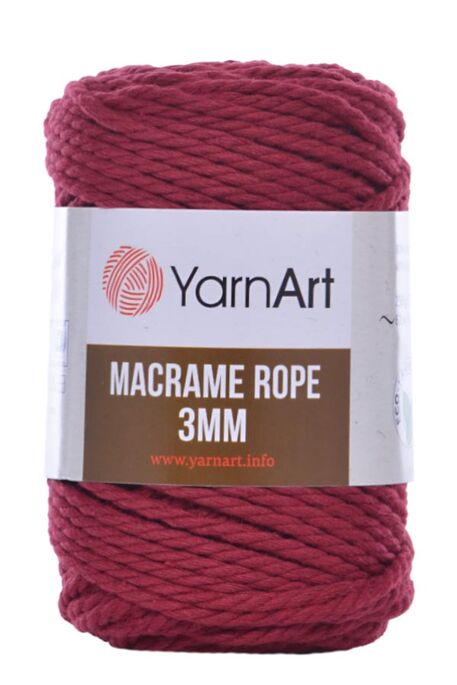 YARNART MACRAME ROPE 3MM 781 Bordo - 1