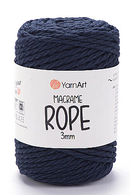 YARNART MACRAME ROPE 3MM 784 Lacivert 