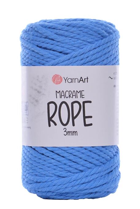 YARNART - YARNART MACRAME ROPE 3MM 786 Denim