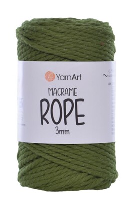 YARNART - YARNART MACRAME ROPE 3MM 787 Kına Yeşili