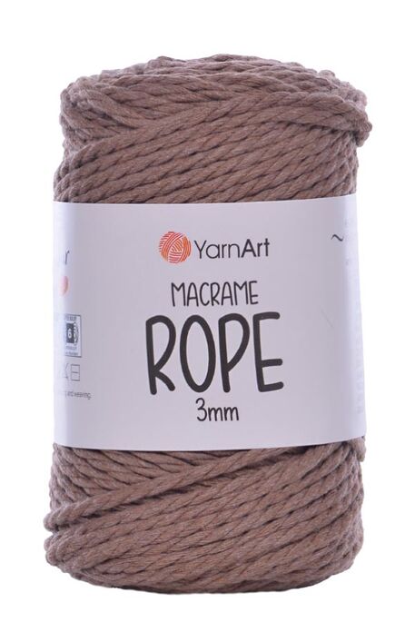 YARNART MACRAME ROPE 3MM 788 Kahve - 1