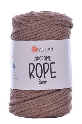 YARNART - YARNART MACRAME ROPE 3MM 788 Kahve