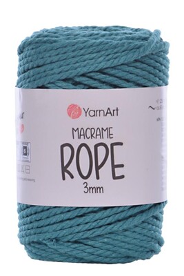 YARNART - YARNART MACRAME ROPE 3MM 789 Petrol