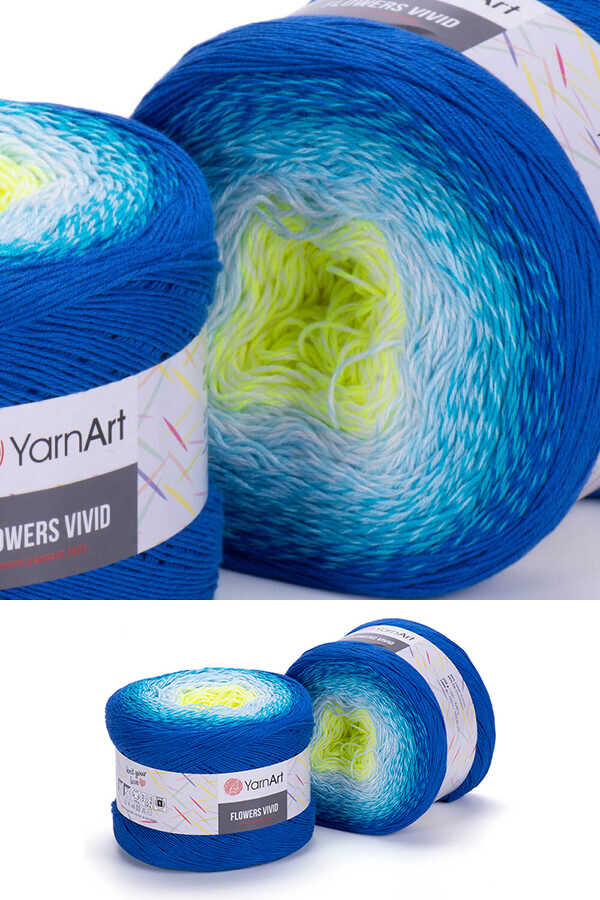 YARNART FLOWERS VIVID 510 FANTAZİ ÖRGÜ İPLİKLERİ YARNART