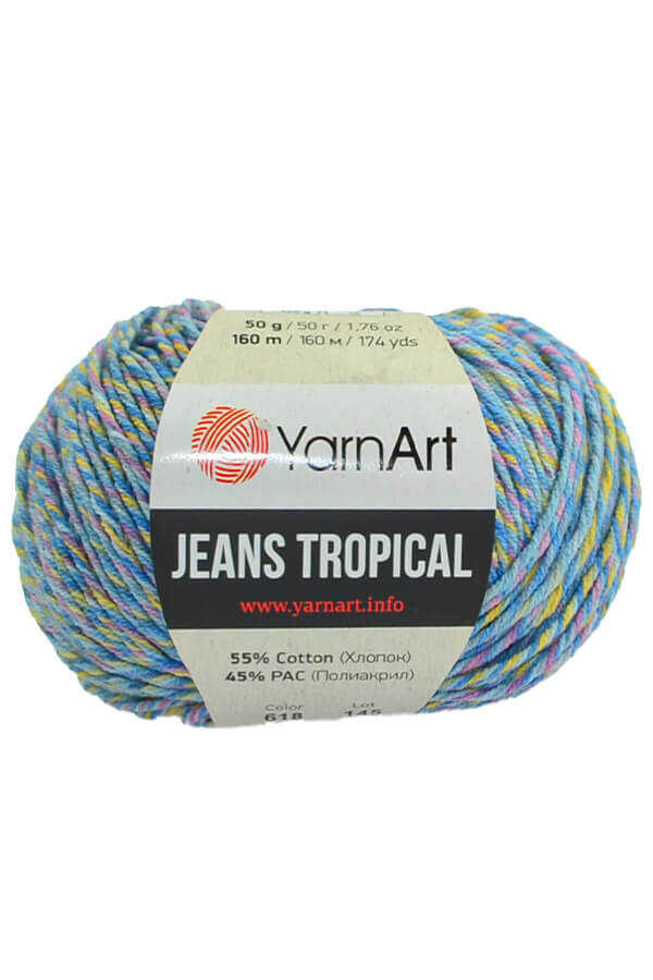 YARNART JEANS TROPICAL COLOR 618
