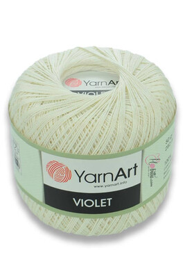 Yarnart Violet - Mercerized Lace Yarn Green - 6332