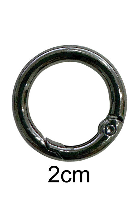  - YAYLI ÇANTA HALKASI ANTRASİT 2 cm